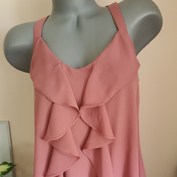 Maurices Dress Tank with Ruffle Front M - Picture 2 of 4